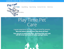 Tablet Screenshot of playtimepetcare.net